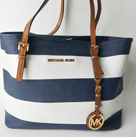 Michael Kors Handbags - Michael Kors Tote Bag Blue & White